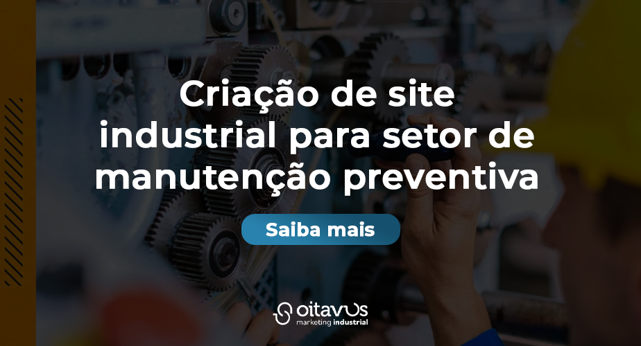 Criação de site industrial para setor de manutenção preventiva